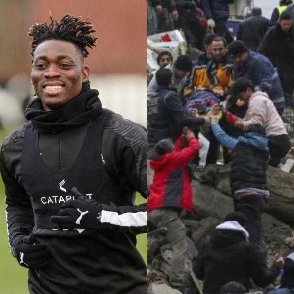 وفاة اللاعب الغاني كريستيان أتسو بعد 13 يومًا تحت أنقاض زلزال تركيا المدمر