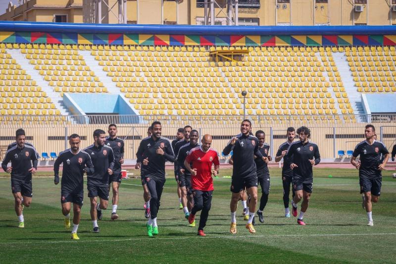تفاصيل مران الأهلي الأخير قبل مواجهة أسوان في الدوري