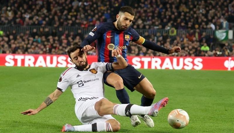 موعد مباراة برشلونة ومانشستر يونايتد في الدوري الأوروبي والقنوات الناقلة