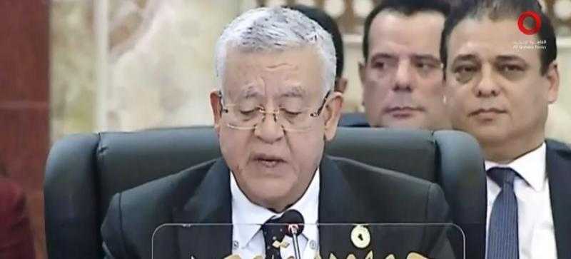 شاهد.. «جبالي» يوجه رسالة مؤثرة للشعب العراقي في مؤتمر البرلمانات العربية