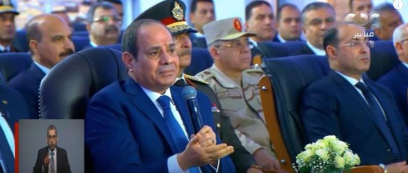 السيسي عن مواجهة الإرهاب بسيناء: «المسألة اتحلت لما القلوب اتجمعت على قلب رجل واحد»