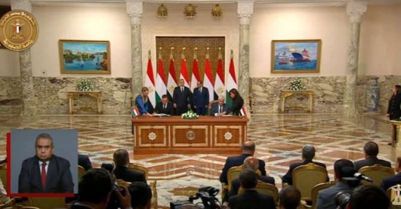 السيسي ورئيس وزراء المجر