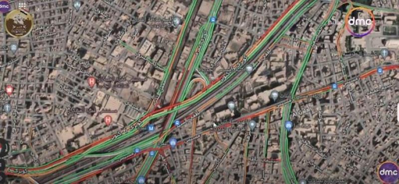 تفاصيل الحالة المرورية تزامنا مع ساعات الذروة الصباحية «عبر جوجل ماب».. فيديو