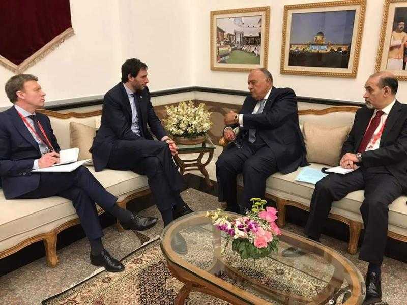 «شكري» يبحث مع نظيره الهولندي سبل تعزيز العلاقات الثنائية وعدد من القضايا