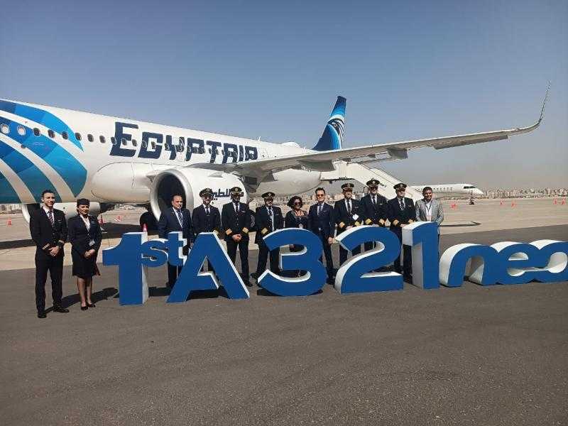 شاهد.. مصر للطيران تستلم أولى طائراتها من طراز A321neo