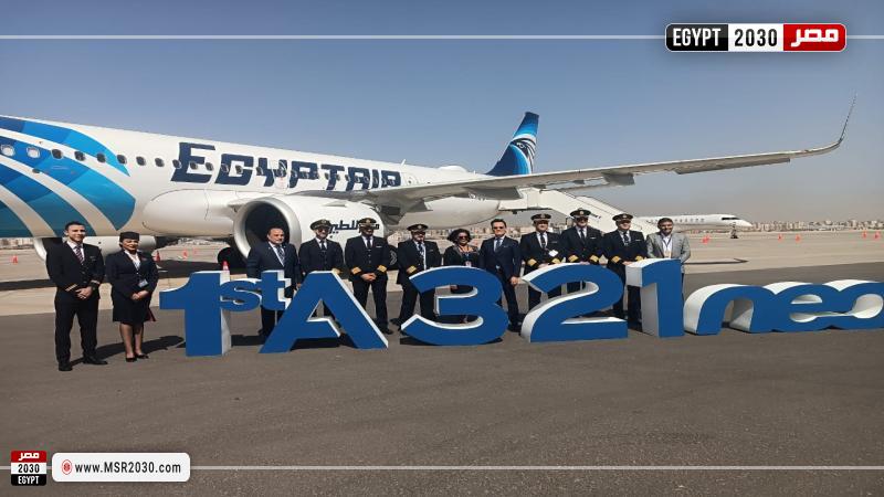 مصر للطيران تستلم أولى طائراتها من طراز A321neo