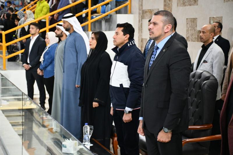 وزير الرياضة وسفيرة الإمارات يفتتحان بطولة محترفي الجوجيتسو بالمدينة الرياضية بالعاصمة الإدارية الجديدة
