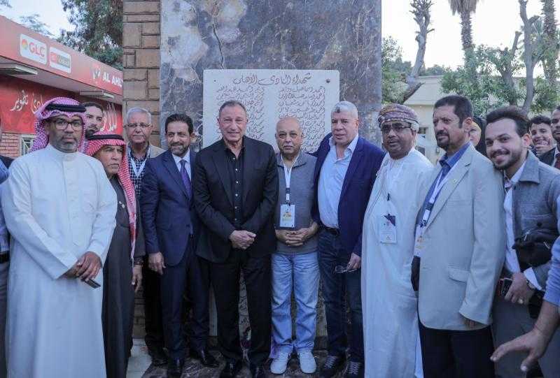 الخطيب يستقبل وفد النادي الدولي للإعلام الرياضي