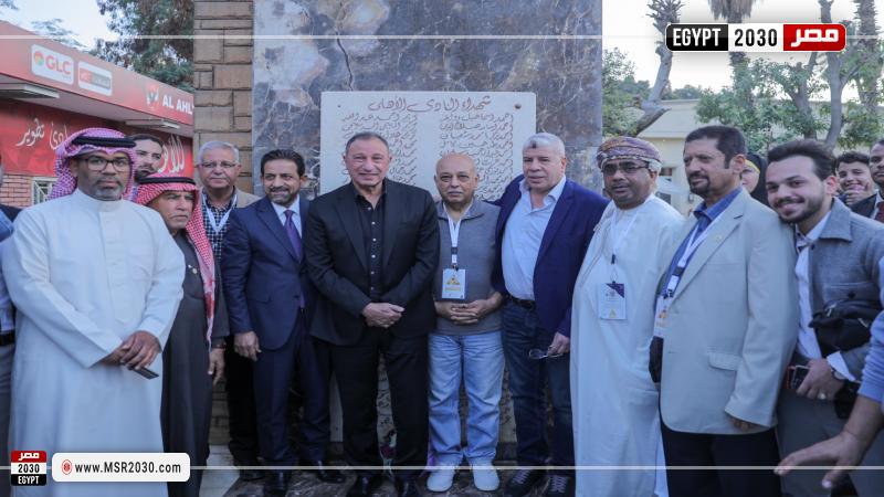 الخطيب يستقبل وفد النادي الدولي للإعلام الرياضي