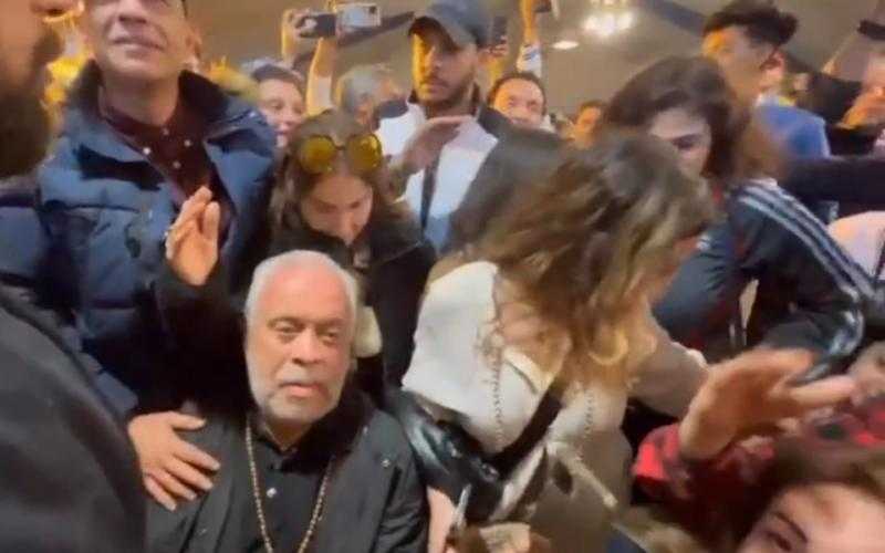 شاهد.. أول رد فعل من روجينا بعد فوز زوجها بمقعد نقيب المهن التمثيلية