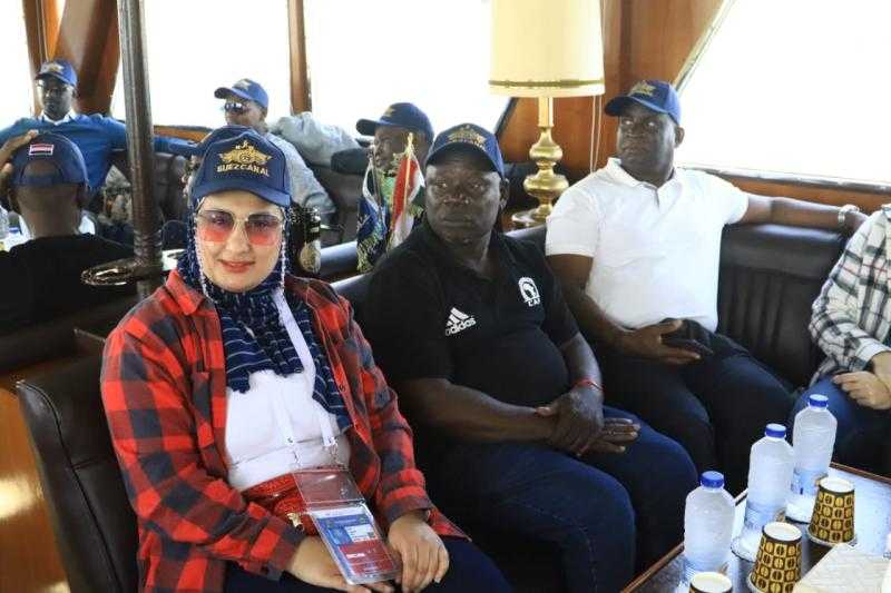 جولة تفقدية لوفد كاف في قناة السويس على هامش بطولة أمم أفريقيا