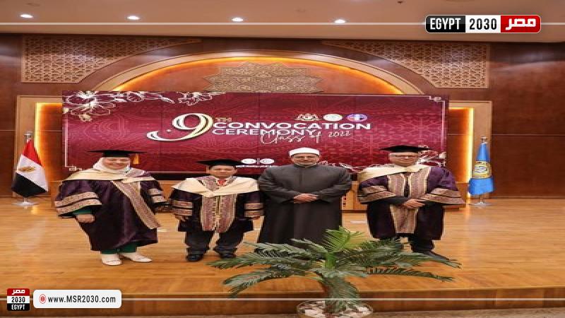رئيس جامعة الأزهر خلال الحفل