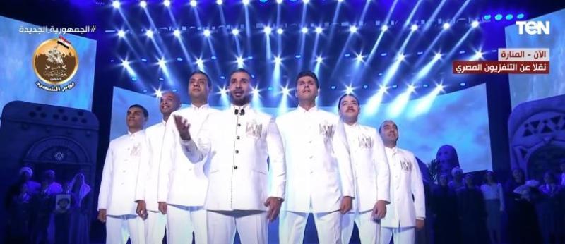 أحمد سعد يتألق في احتفالية يوم الشهيد بحضور السيسي