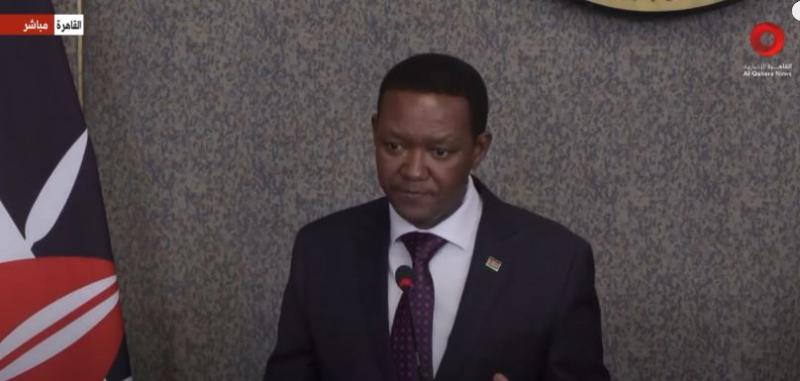 وزير خارجية كينيا: ندرك أهمية مياه النيل لمصر ونسعى لحل هذه القضية