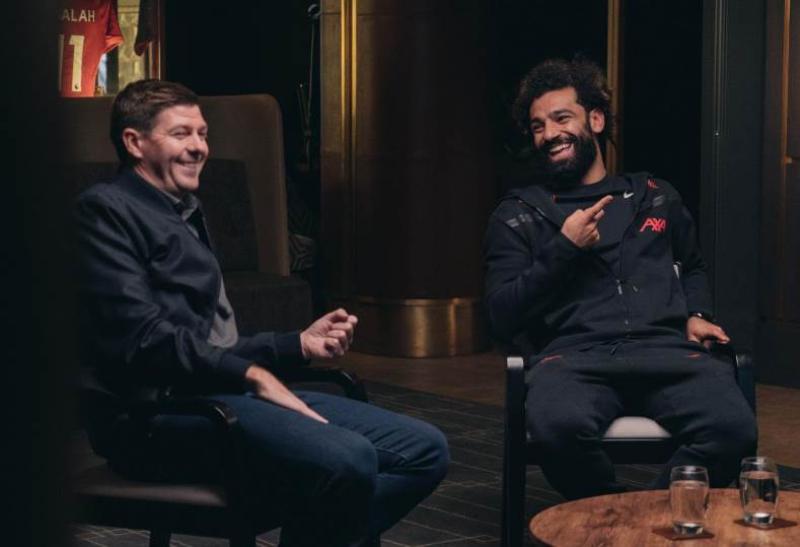 محمد صلاح وستيفن جيرارد