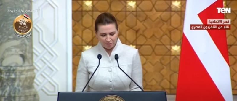 رئيسة وزراء الدنمارك تكشف تفاصيل مباحثاتها مع السيسي.. وتؤكد: الحوار مثمر