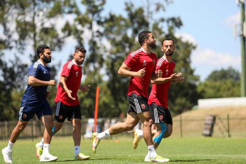 مران الأهلي.. «عبد المنعم» يشارك في المران الجماعي