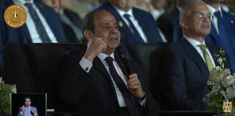 السيسي مُشيدًا بجهود التحالف: «فرق كبير بين اليد التي تطبطب وأخرى كانت تُدمر» - فيديو