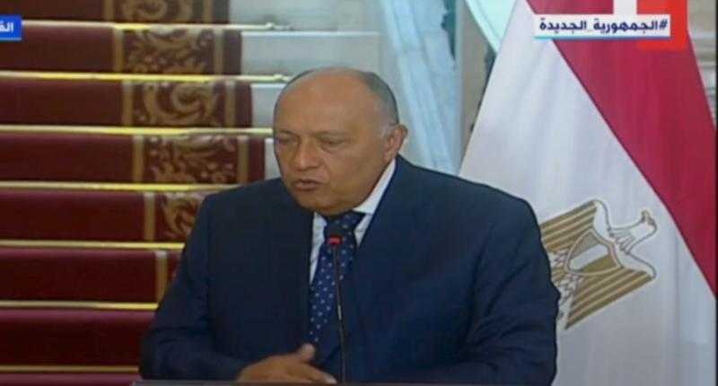 سامح شكري: العلاقات الدبلوماسية بين مصر وتركيا لم تنقطع وظل هناك تمثيل للبلدين