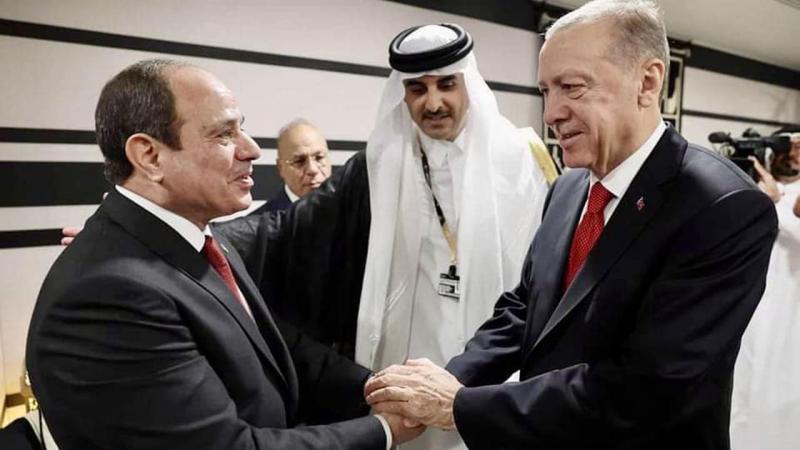 الرئيس عبد الفتاح السيسي ونظيره التركي