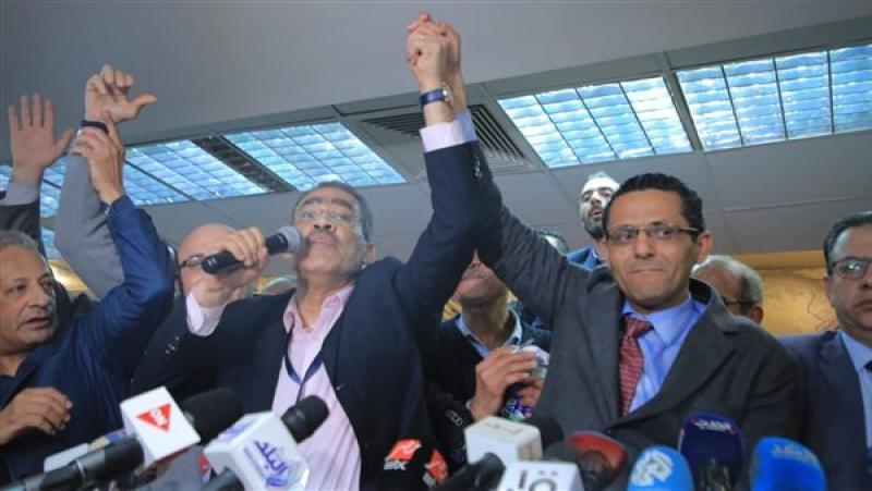 لحظة إعلان نتيجة نقابة الصحفيين