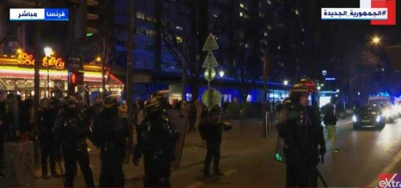 شاهد.. الشرطة الفرنسية تحظر التظاهرات في شوارع باريس