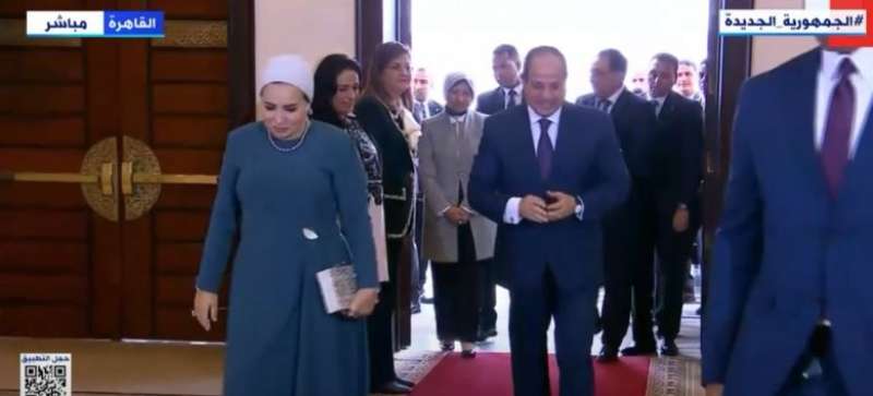 السيسي وقرينته