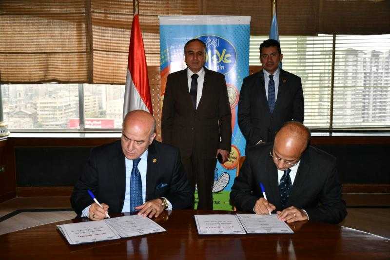 وزير والرياضة يشهد توقيع بروتوكول تعاون بين وزارة الشباب ومجلة علاء الدين