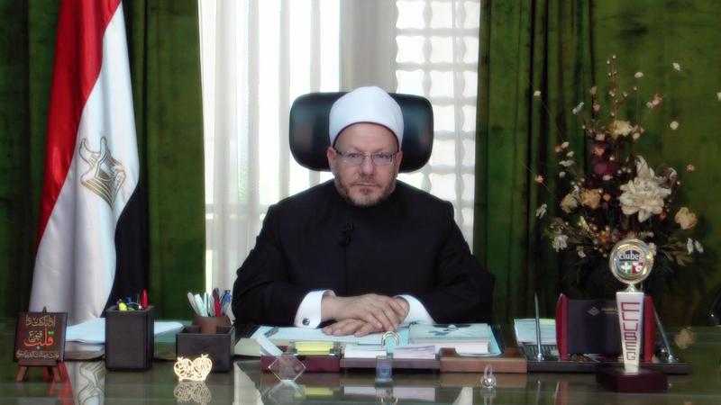 مفتي الجمهورية: خط ساخن بالمجان لتلقي أسئلة المواطنين طوال شهر رمضان.. «فيديو»