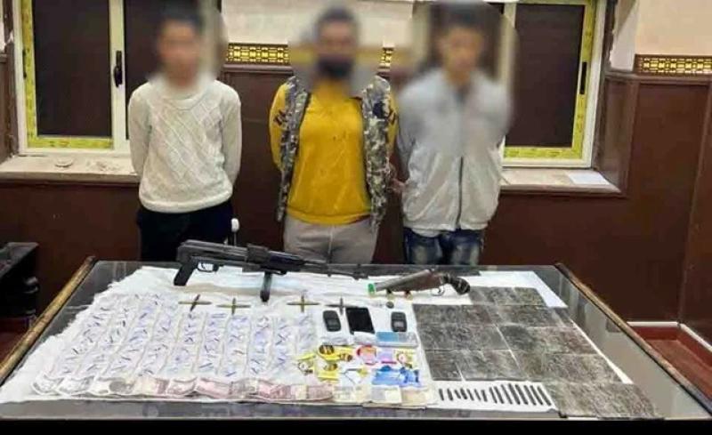 القبض على 3 متهمين بحوزتهم مواد مخدرة بالمنوفية