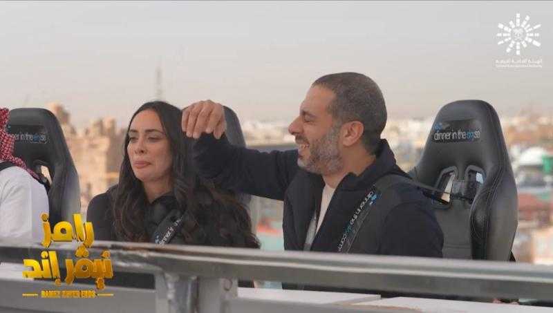 كهربني أنا مش هي.. محمد فراج يدافع عن بسنت شوقي في مقلب رامز جلال