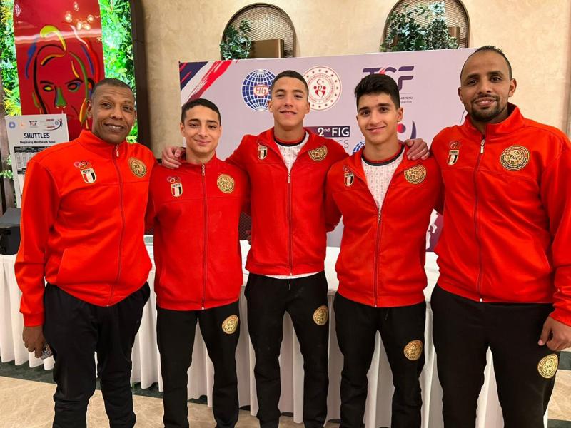  منتخب مصر في بطولة العالم للجمباز بتركيا