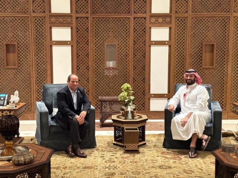 السيسي وولي العهد السعودي