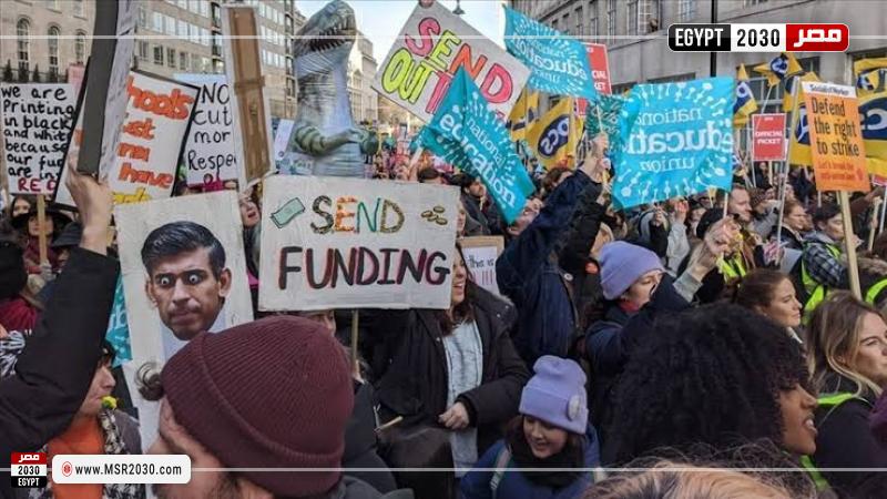 اعتصام المعلمين في إنجلترا 