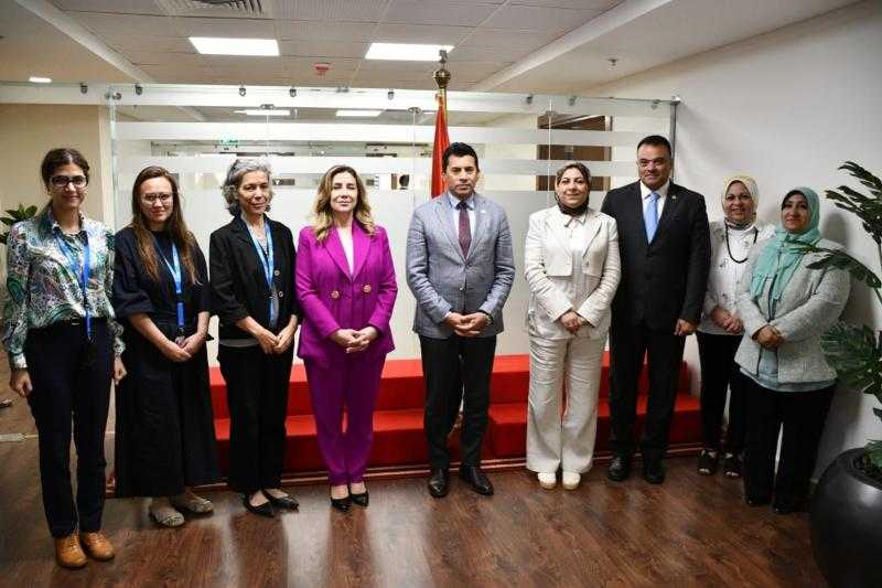 وزير الرياضة يلتقي ممثل المفوضية السامية لشئون اللاجئين في مصر