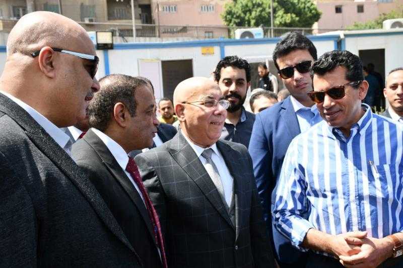 وزير الشباب والرياضة يتفقد أعمال التطوير بمركز شباب حدائق القبة