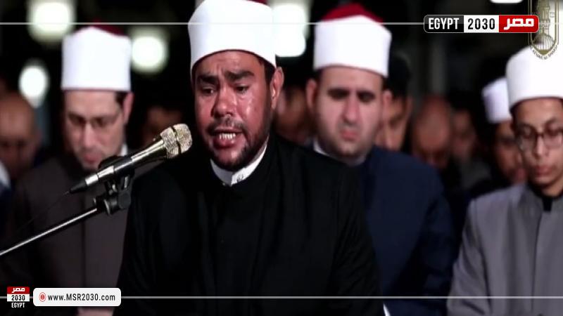 شعائر صلاتي العشاء والتراويح من الجامع الأزهر