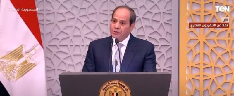 السيسي: طريق العمل الدؤوب السبيل الحتمي لمن ابتغى السداد والنجاح.. «فيديو»