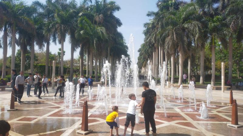 شاهد.. حديقة الأزهر تستقبل المواطنين للاحتفال بآخر أيام عيد الفطر