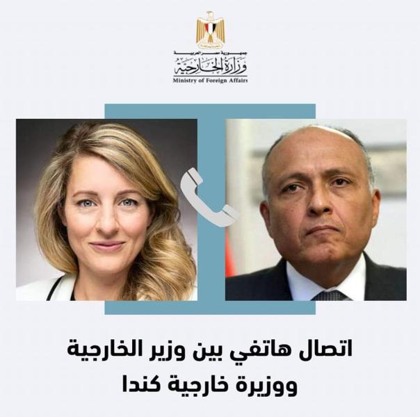 وزيرا الخارجية المصري والكندي 