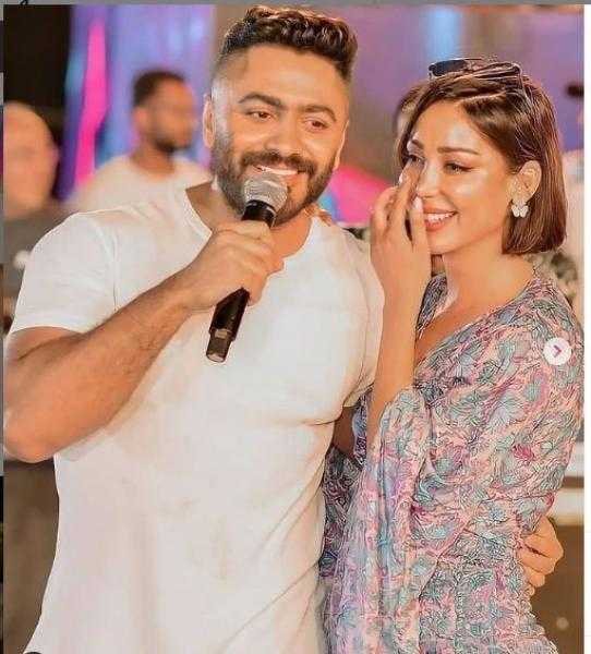 انفراد.. تامر حسني وبسمة بوسيل لم ينفصلا برغم إعلانهما