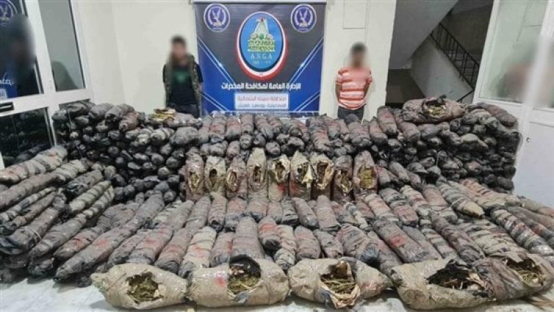 الأجهزة الأمنية تنجح في ضبط 1.5 طن بانجو بالإسماعيلية