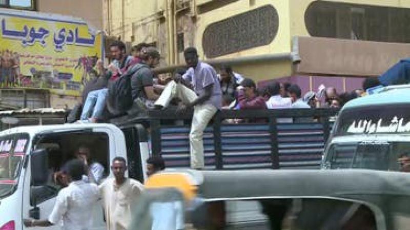 النازحين من السودان 