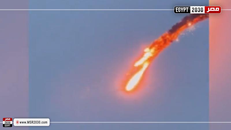 لحظة إسقاط طائرة مسيرة