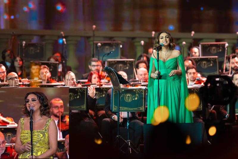 ملكة المسرح وتفاصيله.. أنغام تخطف الأنظار في ليلة روائع الموجي وتتصدر التريند