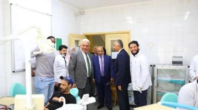 وفدٌ طبيٌّ كويتيٌّ يتفقد كلية طب الأسنان بنين جامعة الأزهر
