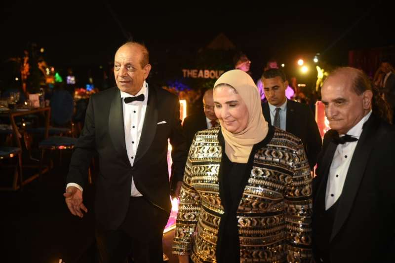 وزيرة التضامن في حفل زفاف نجل المخرج شكري أبو عميرة