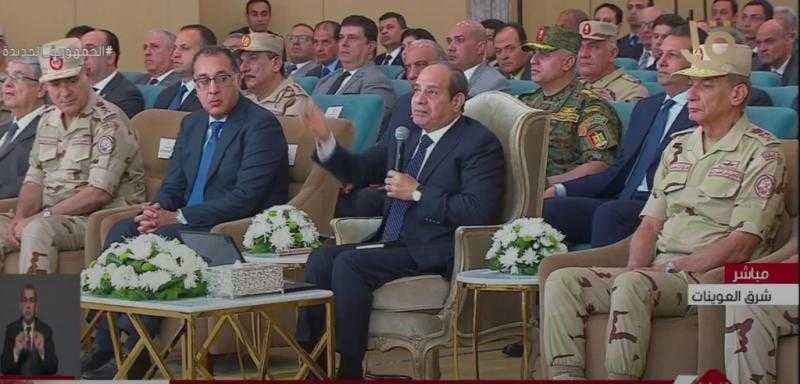 السيسي: وفرنا فرص عمل وبدأنا التصنيع الزراعي لتعظيم ما لدينا من منتجات