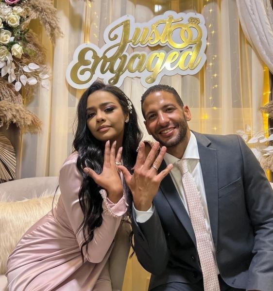 شاهد.. أسماء أبو اليزيد تحتفل بخطوبتها في جو عائلي