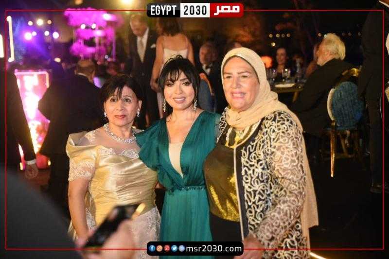بالصور نجوم الفن والمجتمع فى حفل زفاف كريمة رجل الأعمال إبراهيم أبو عميرة ونجل المخرج شكري أبو عميرة